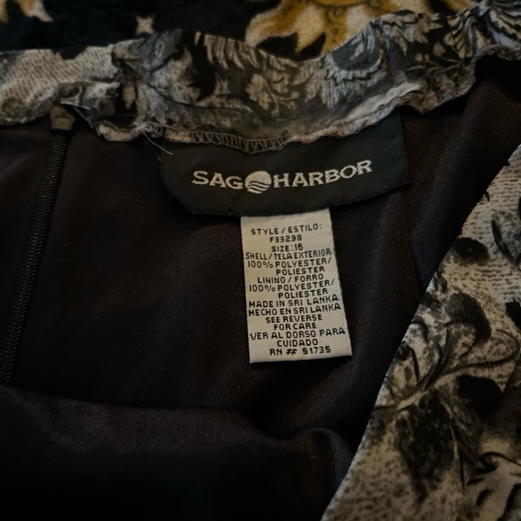 Vintage Fairy Grunge Goth Boho Whimsigoth Black White Floral Midi Skirt 16 - Picture 6 of 6